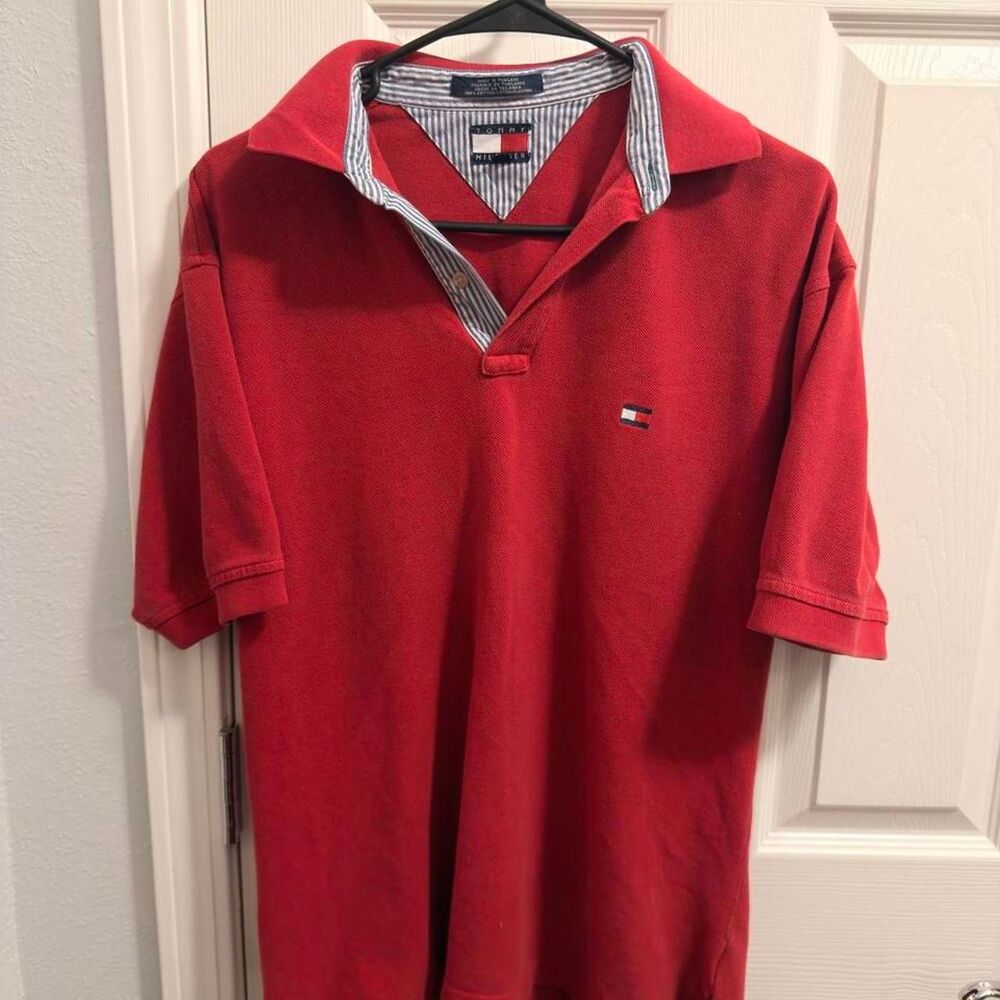 Tommy-hilfiger Men's Red Polo-shirts